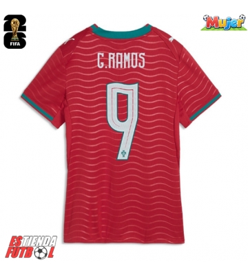 Portugal Goncalo Ramos #9 Primera Equipación Mujer Mundial 2026 Manga Corta